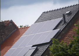 Solaranlage auf einem Hausdach